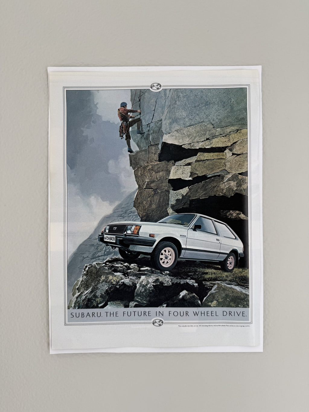 Subaru Four Wheel Drive Poster
