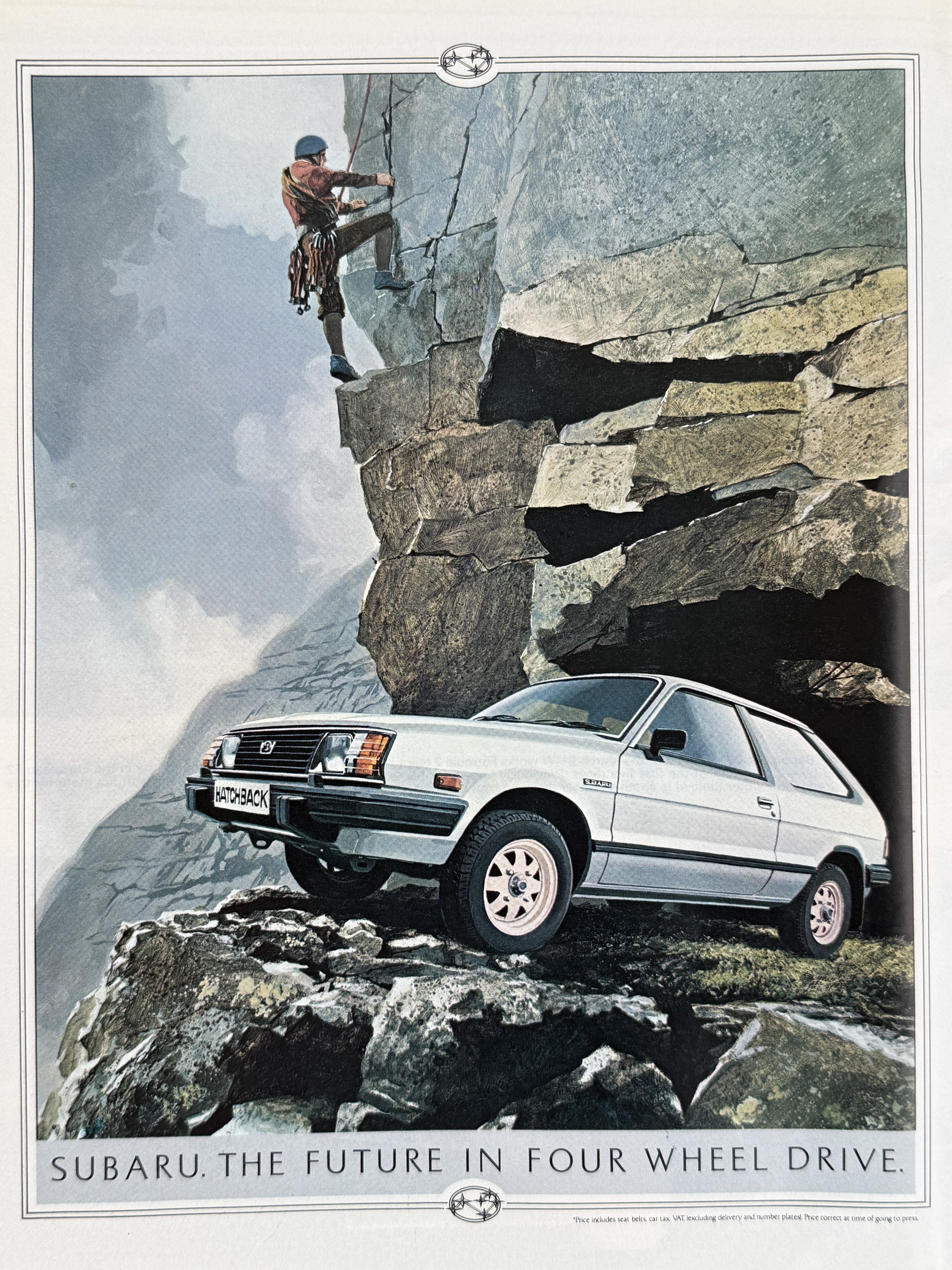 Subaru Four Wheel Drive Poster