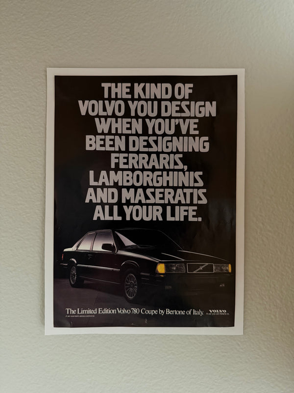 Volvo 780 Bertone Poster