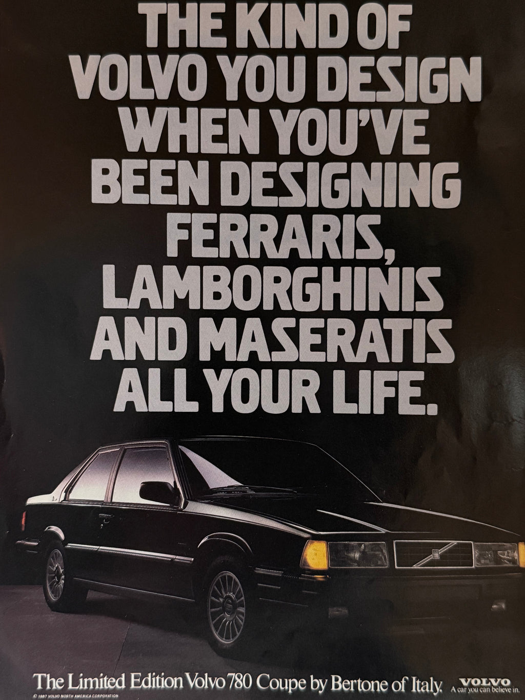 Volvo 780 Bertone Poster