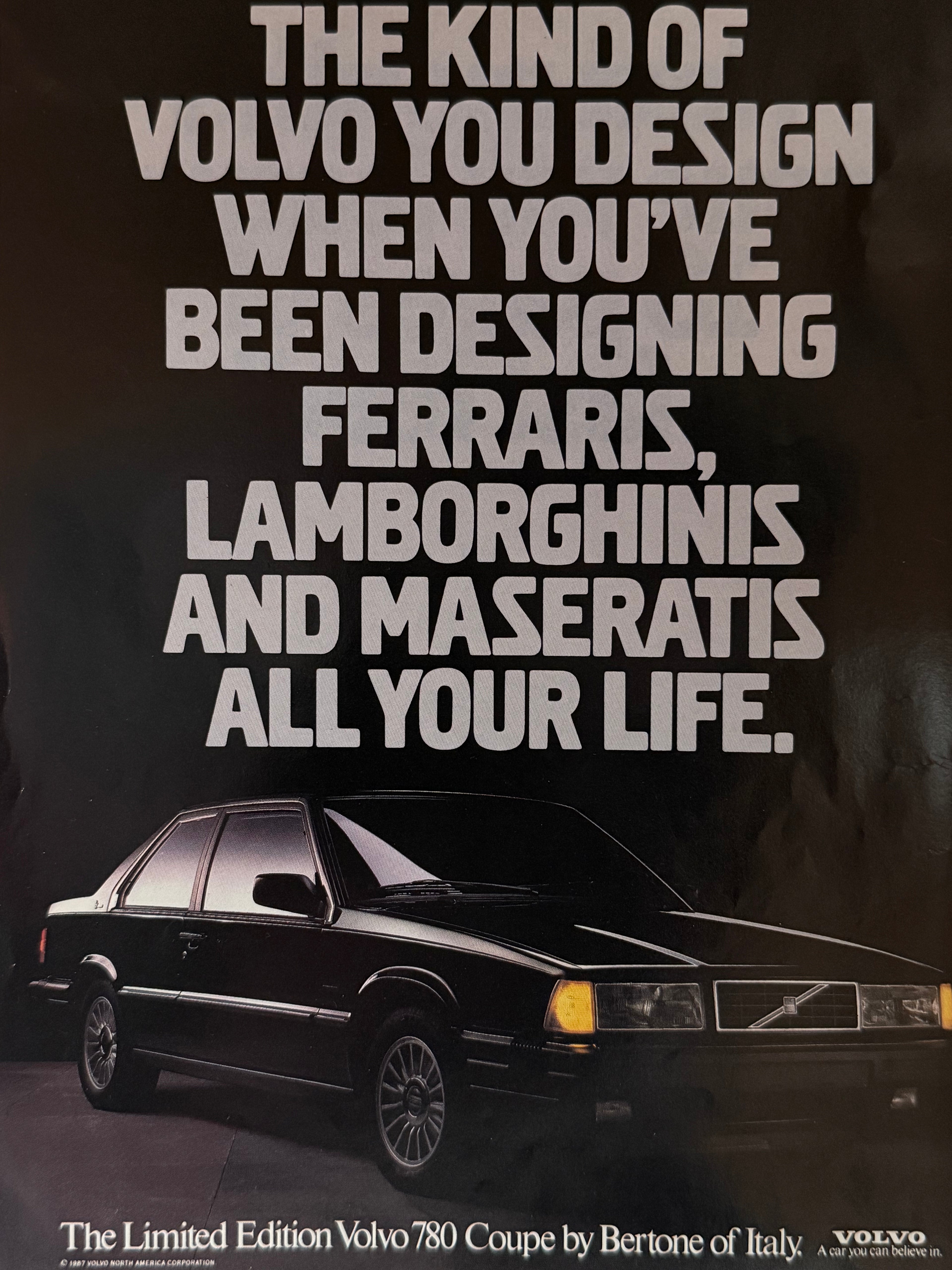 Volvo 780 Bertone Poster