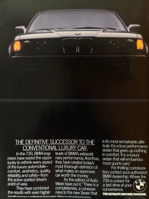 BMW 735i Poster