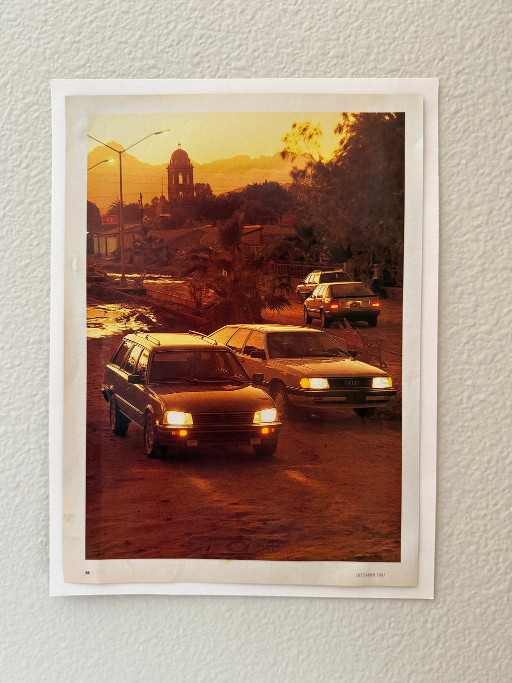 Audi Sunset Poster