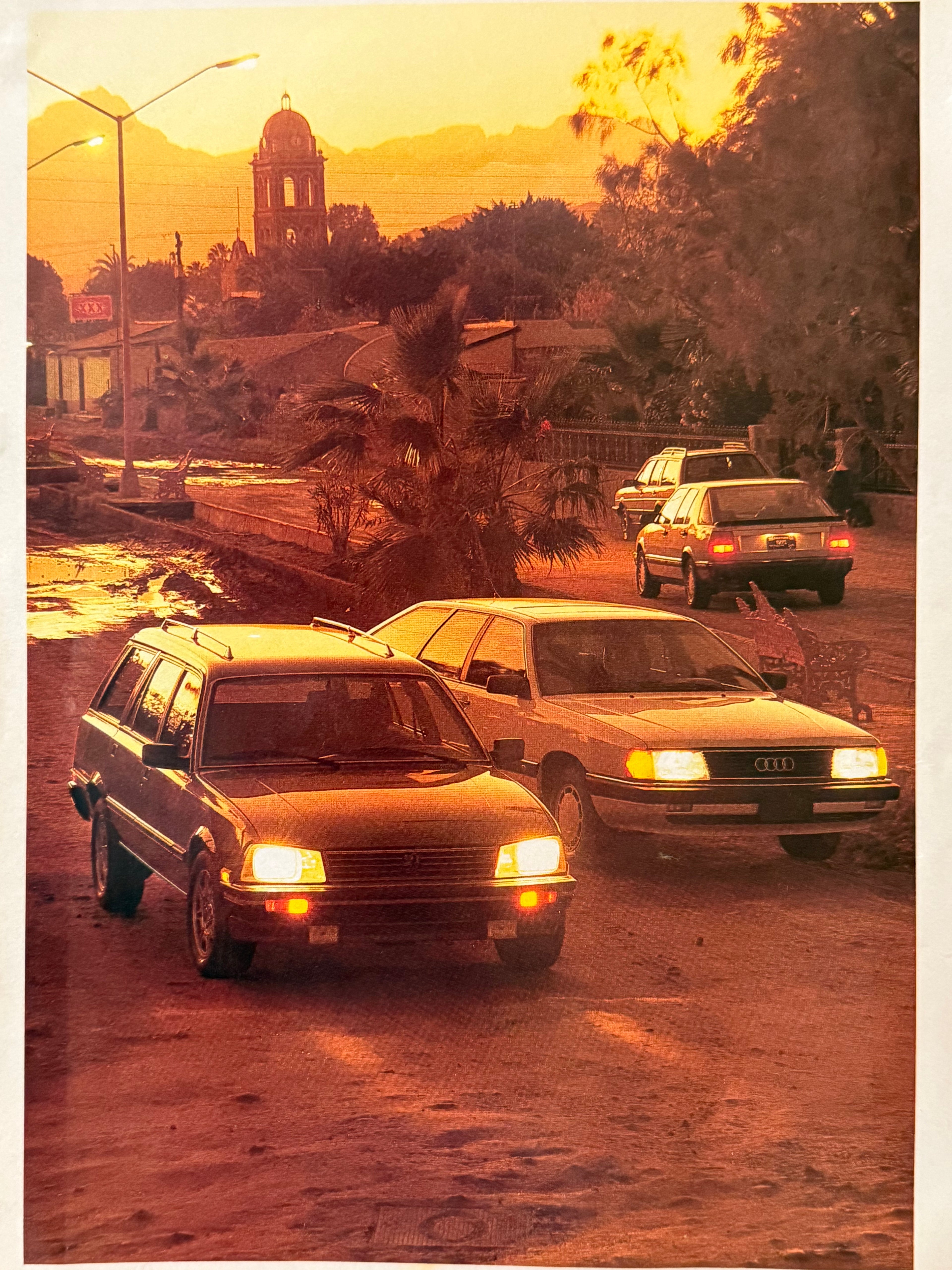 Audi Sunset Poster