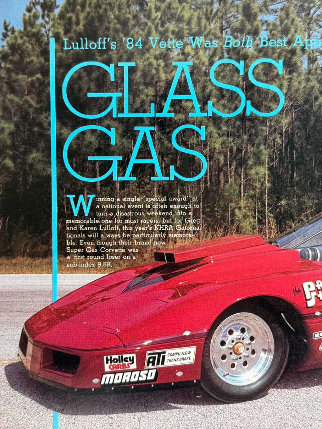 Corvette Super Gas Poster