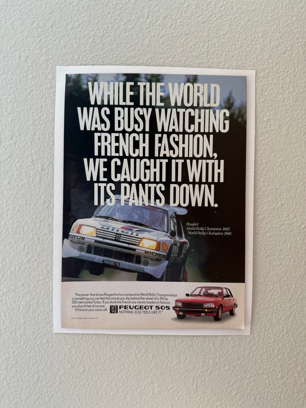 Peugeot 505 Rally Poster