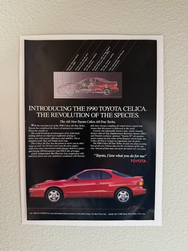 Toyota Celica All-Trac Turbo Poster